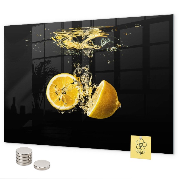 Pizarra magnética de cristal Limones