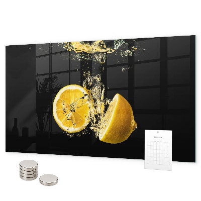 Pizarra magnética de cristal Limones