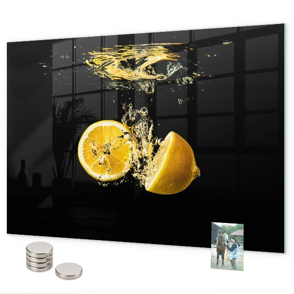 Pizarra magnética de cristal Limones