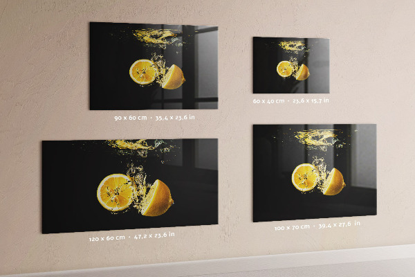 Pizarra magnética de cristal Limones
