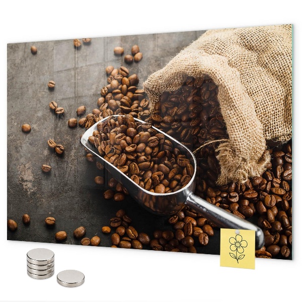 Pizarra magnética Una bolsa de café fresco