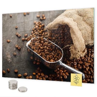 Pizarra magnética Una bolsa de café fresco