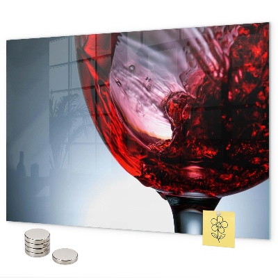 Pizarra magnética de cristal Copa de vino