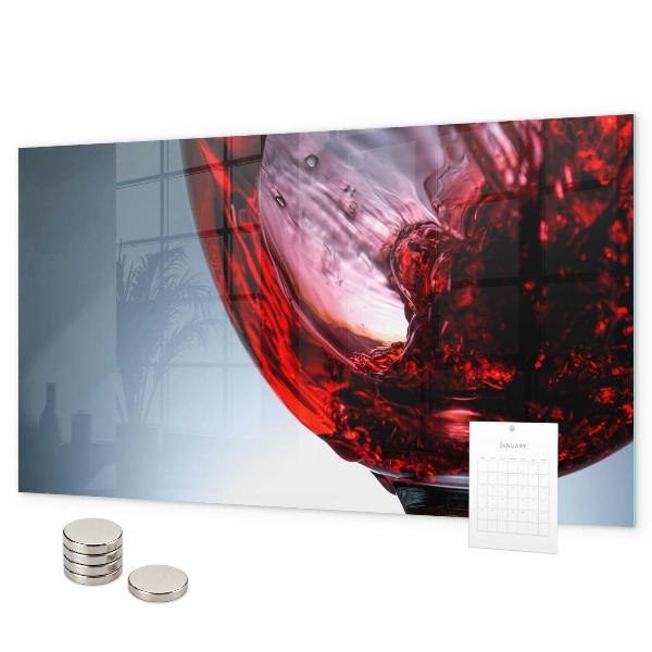 Pizarra magnética de cristal Copa de vino