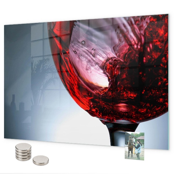 Pizarra magnética de cristal Copa de vino
