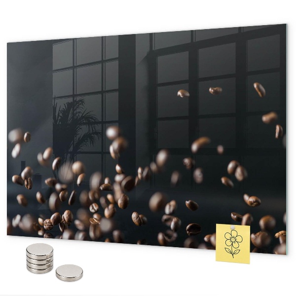 Pizarra magnética de cristal Granos de café