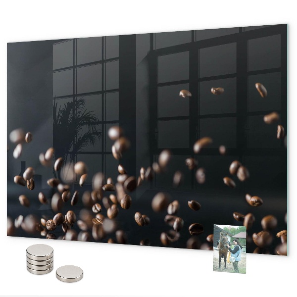 Pizarra magnética de cristal Granos de café