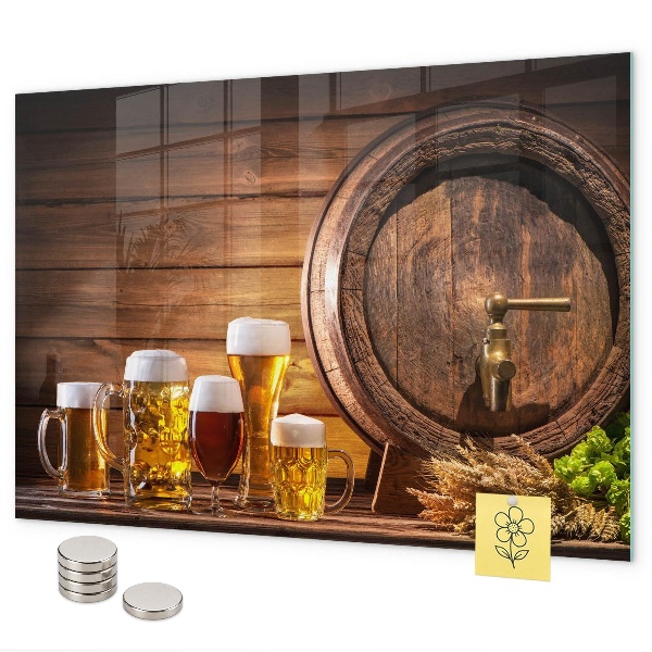 Pizarra magnética Un barril de cerveza