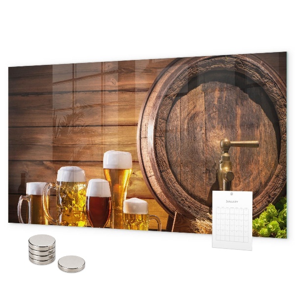 Pizarra magnética Un barril de cerveza