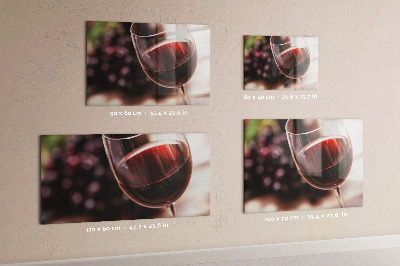 Pizarra magnética Una copa de vino tinto