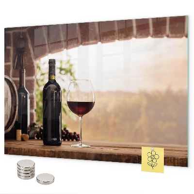 Pizarra magnética Botellas de vino