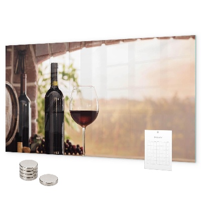 Pizarra magnética Botellas de vino