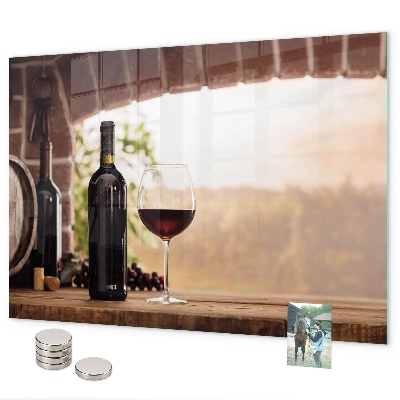 Pizarra magnética Botellas de vino