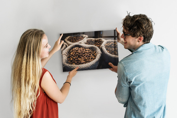 Pizarra magnética de cristal Bolsas de café