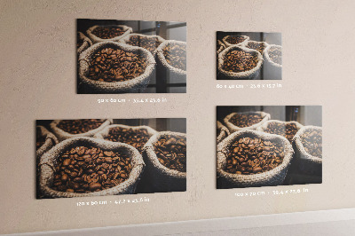 Pizarra magnética de cristal Bolsas de café
