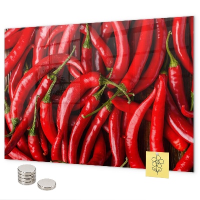Pizarra magnética pimientos picantes