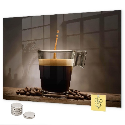 Pizarra magnética Una taza de café