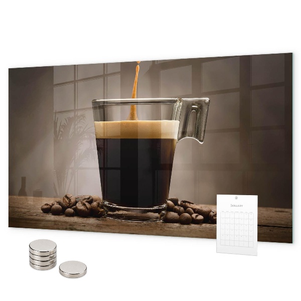 Pizarra magnética Una taza de café