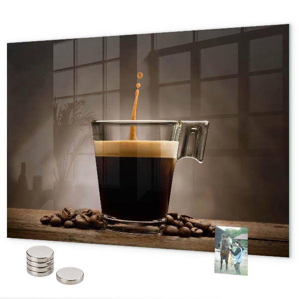 Pizarra magnética Una taza de café