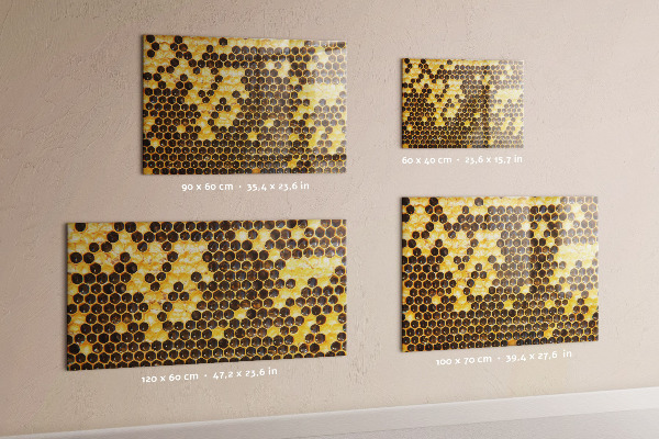 Pizarra magnética de cristal Panal