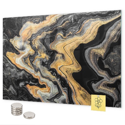 Pizarra magnética mármol dorado