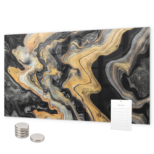 Pizarra magnética mármol dorado