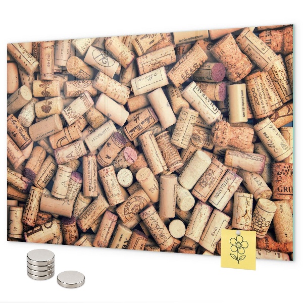 Pizarra magnética corchos de vino