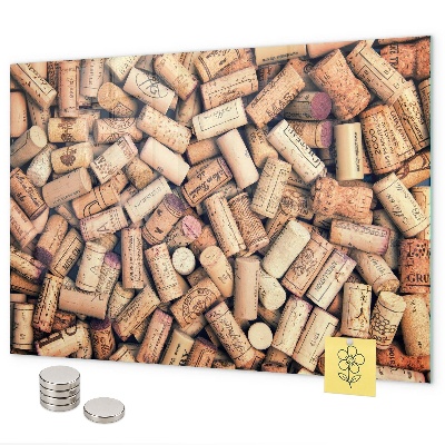 Pizarra magnética corchos de vino