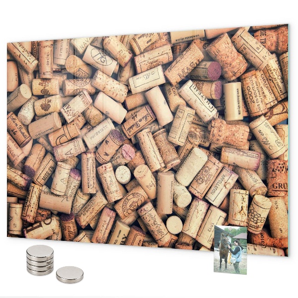 Pizarra magnética corchos de vino