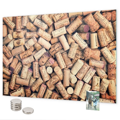Pizarra magnética corchos de vino