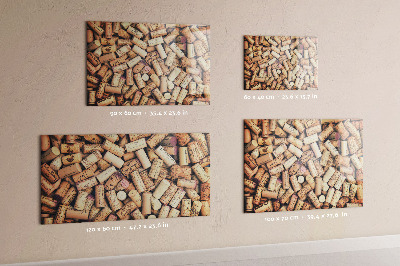 Pizarra magnética corchos de vino