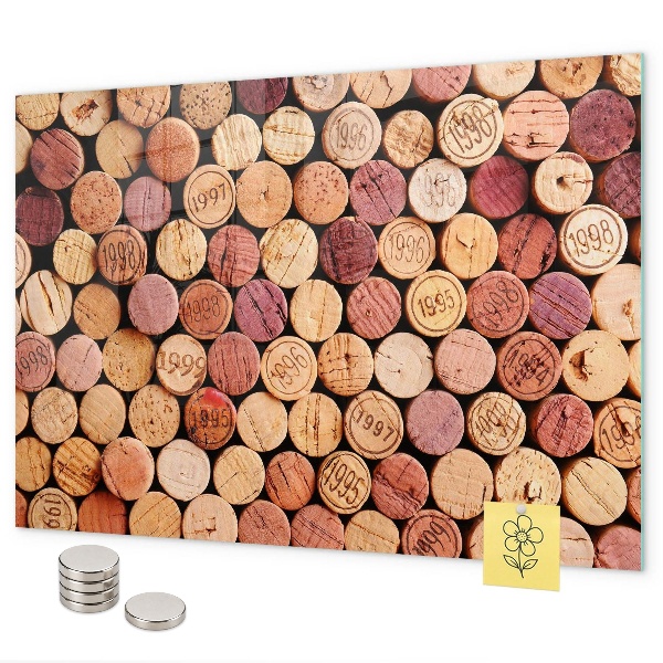 Pizarra magnética corchos de vino