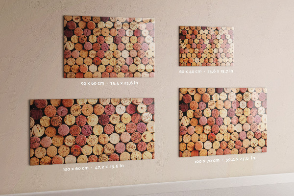 Pizarra magnética corchos de vino