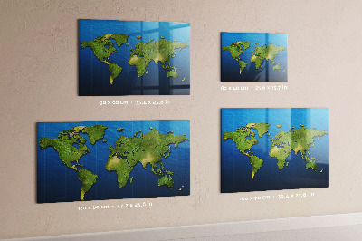 Pizarra magnética Mapa del mundo
