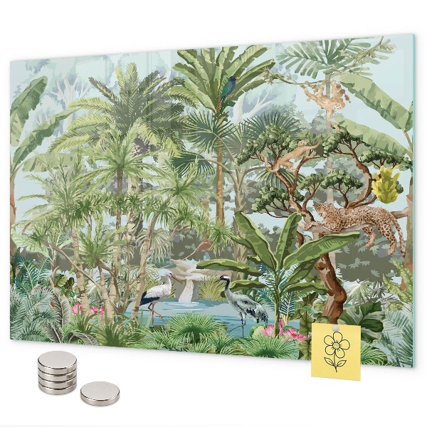 Pizarra magnética Naturaleza de la selva