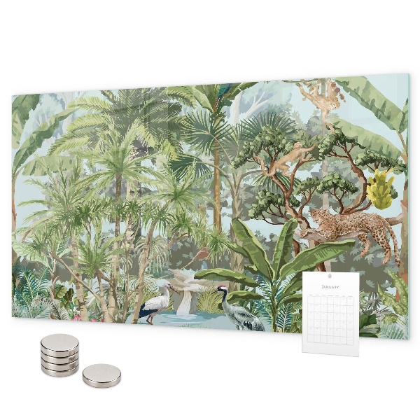 Pizarra magnética Naturaleza de la selva