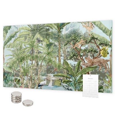 Pizarra magnética Naturaleza de la selva