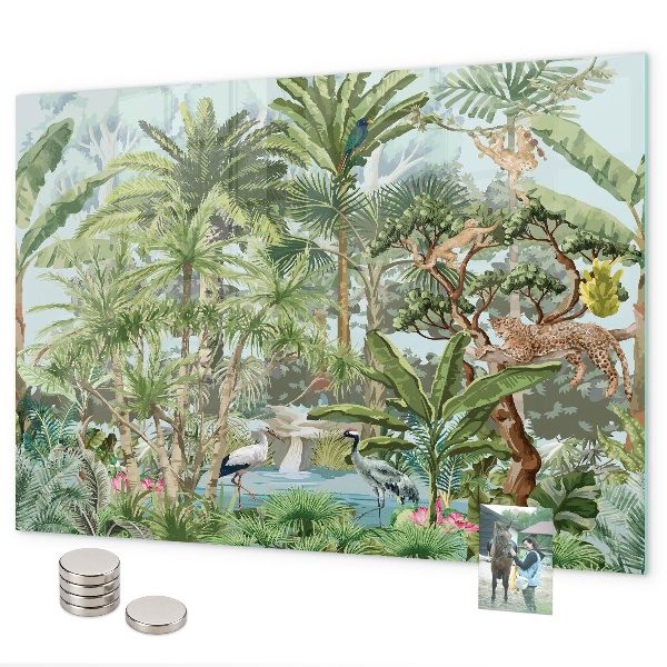 Pizarra magnética Naturaleza de la selva