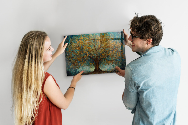 Pizarra magnética de cristal Árbol mosaico