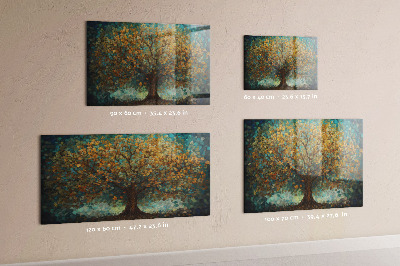 Pizarra magnética de cristal Árbol mosaico