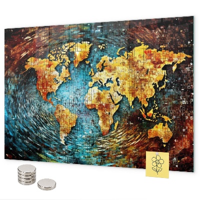 Pizarra magnética de cristal Un mundo de caos