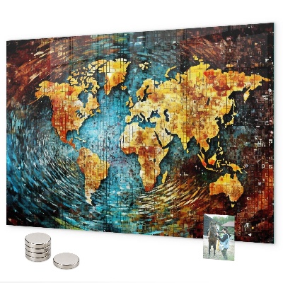 Pizarra magnética de cristal Un mundo de caos