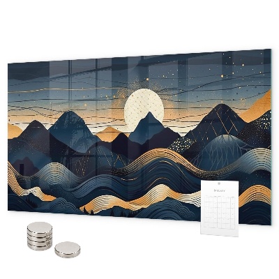 Pizarra magnética Paisaje al atardecer