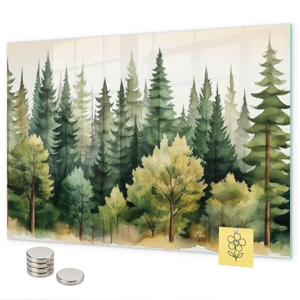 Pizarra magnética paisaje forestal