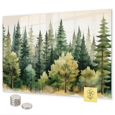Pizarra magnética paisaje forestal