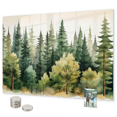 Pizarra magnética paisaje forestal