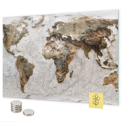 Pizarra magnética Mapa del mundo antiguo