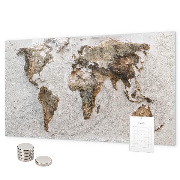 Pizarra magnética Mapa del mundo antiguo