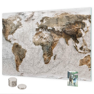 Pizarra magnética Mapa del mundo antiguo