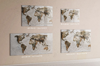 Pizarra magnética Mapa del mundo antiguo